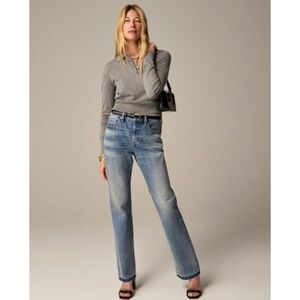 J. Crew Women's Straight Leg Jeans - Light Blue